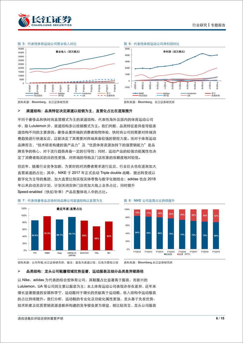 《纺织品、服装与奢侈品行业运动系列专题Ⅰ：从品牌商角度看营运差异-20191117-长江证券-15页》 - 第7页预览图