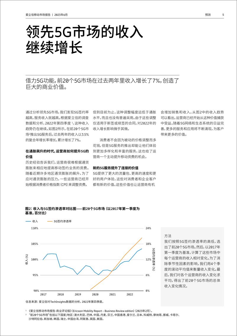 《爱立信移动市场报告-2023.6-40页》 - 第6页预览图