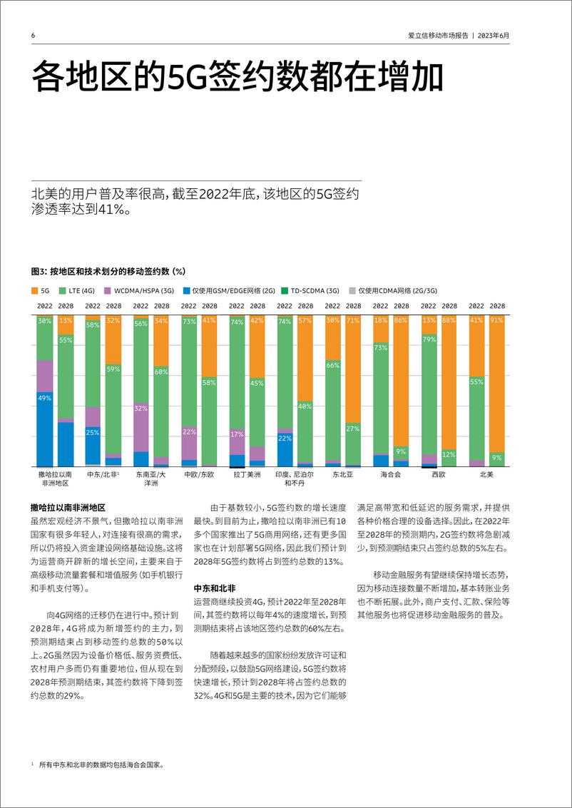 《爱立信移动市场报告-2023.6-40页》 - 第7页预览图