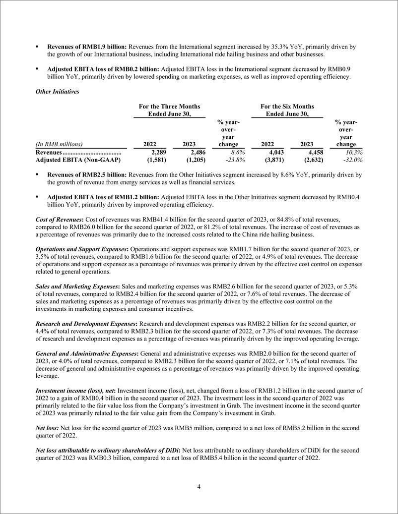 《滴滴2023年Q2财报-12页》 - 第4页预览图