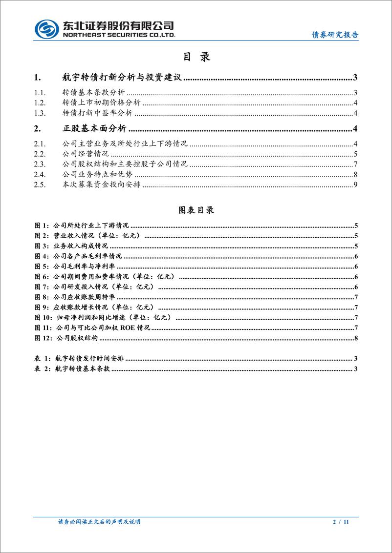 《东北固收转债分析-航宇转债定价：首日转股溢价率32%25-36%25-240820-东北证券-11页》 - 第2页预览图