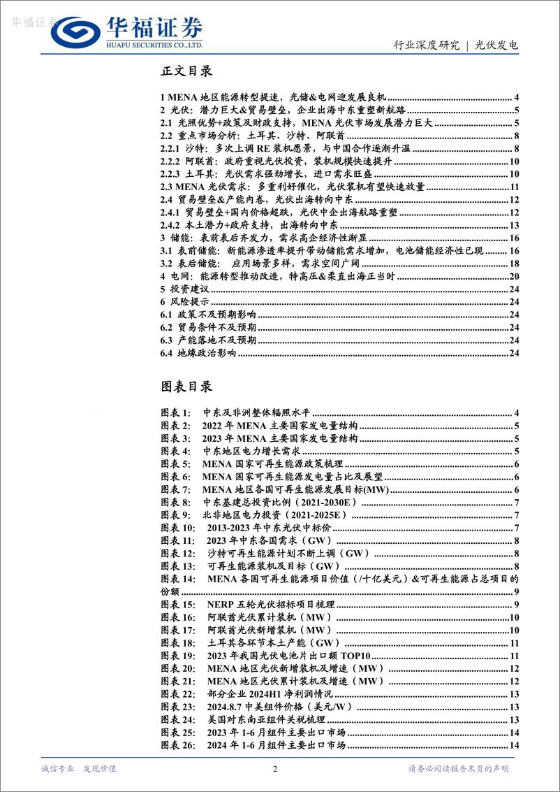 《光伏发电行业海外光储洞见系列之二_能源转型迎机遇_出海中东正当时》 - 第2页预览图