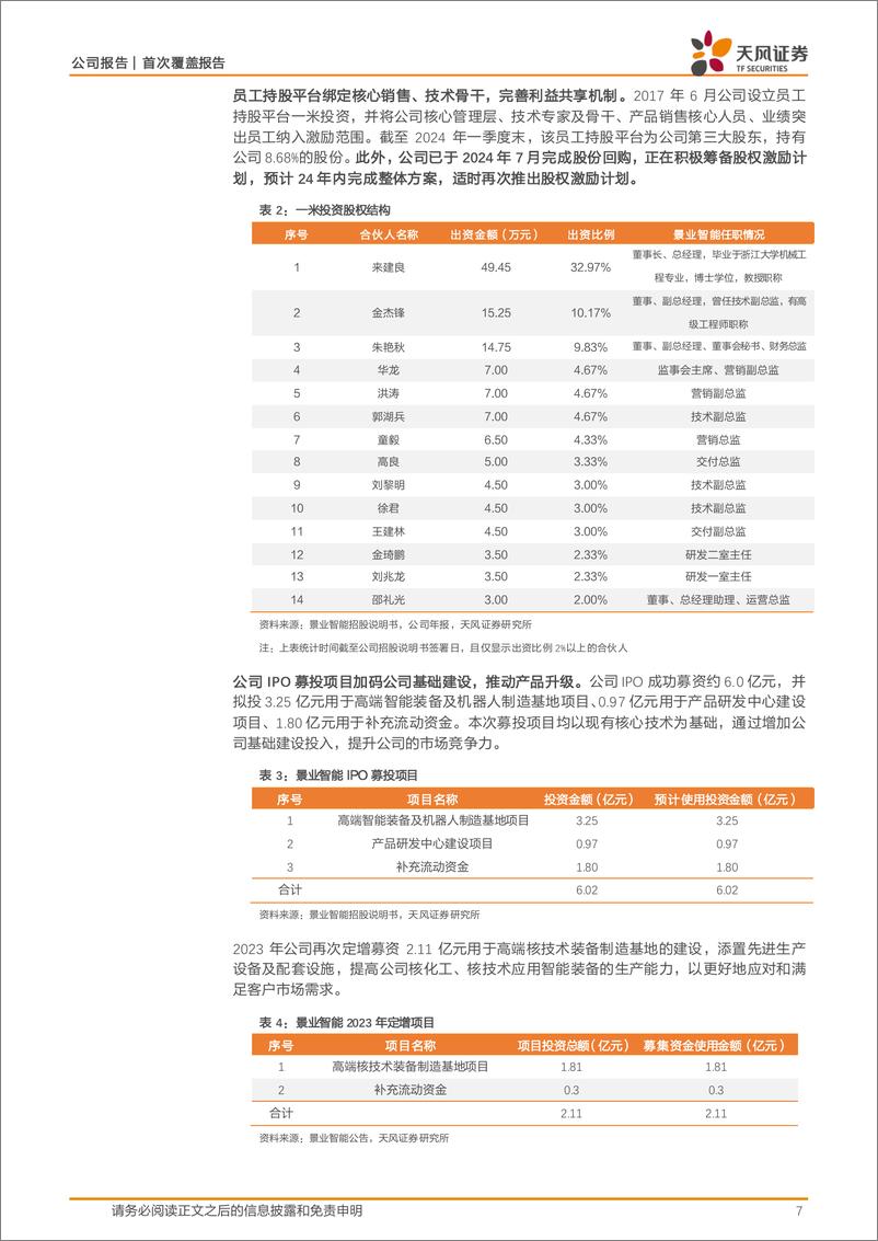 《景业智能(688290)核工业智能装备龙头，“核%2b军%2b民”梯队式发展-240820-天风证券-19页》 - 第7页预览图