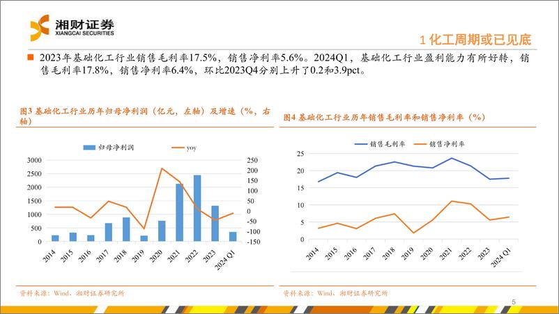 《化工行业中期策略：周期或已见底，建议关注“供需改善%2b新材料”两条主线-240628-湘财证券-53页》 - 第5页预览图