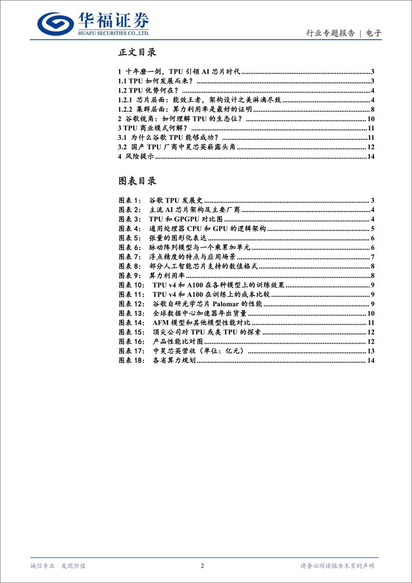 《电子行业专题报告：TPU，为更专用的AI计算而生-241023-华福证券-15页》 - 第3页预览图