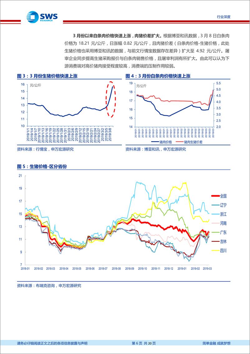 《农林牧渔行业生猪养殖龙头企业估值空间、弹性测算深度：生猪养殖板块估值仍低于合理水平，继续看好-20190313-申万宏源-20页》 - 第7页预览图