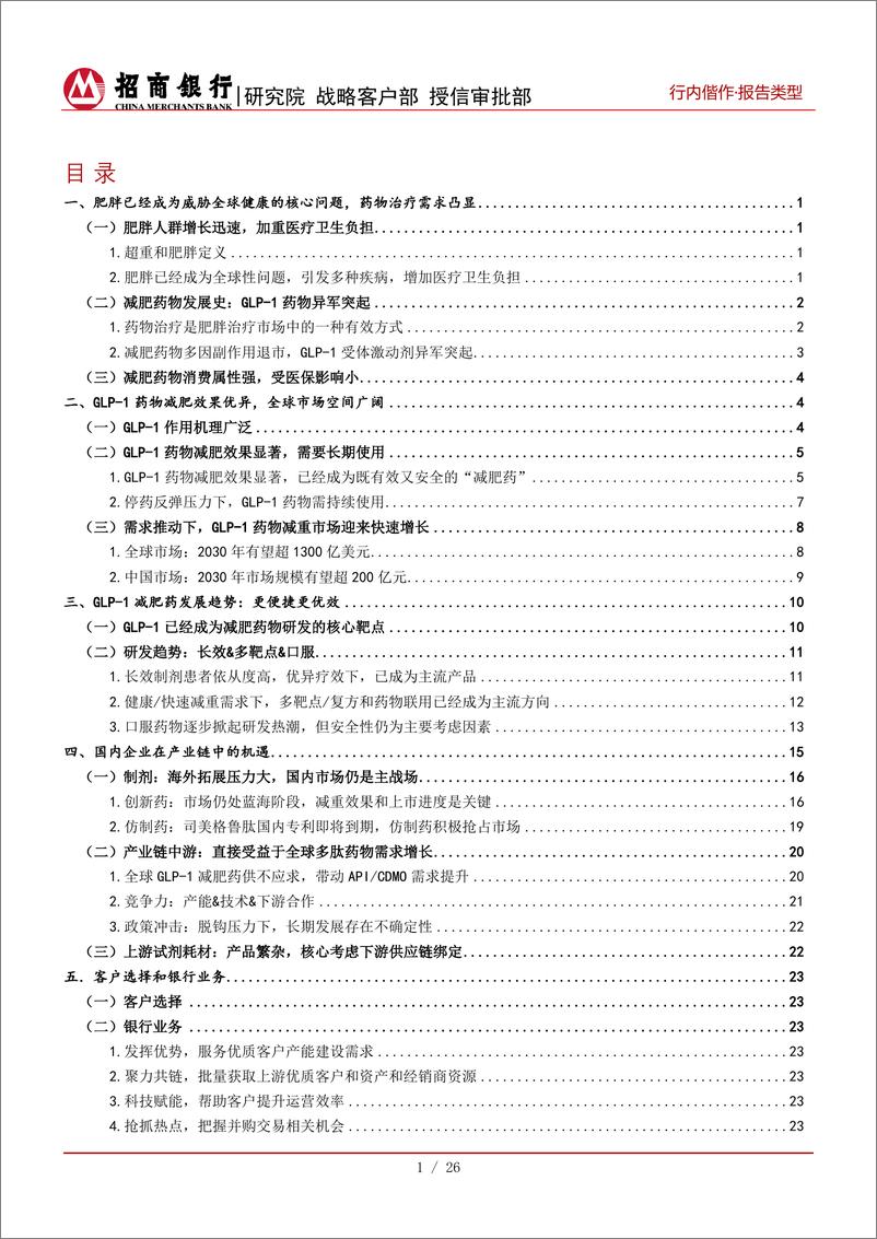 《生物医药行业之减肥药：全球市场需求爆发，紧抓GLP-1产业链机遇-240821-招商银行-28页》 - 第2页预览图