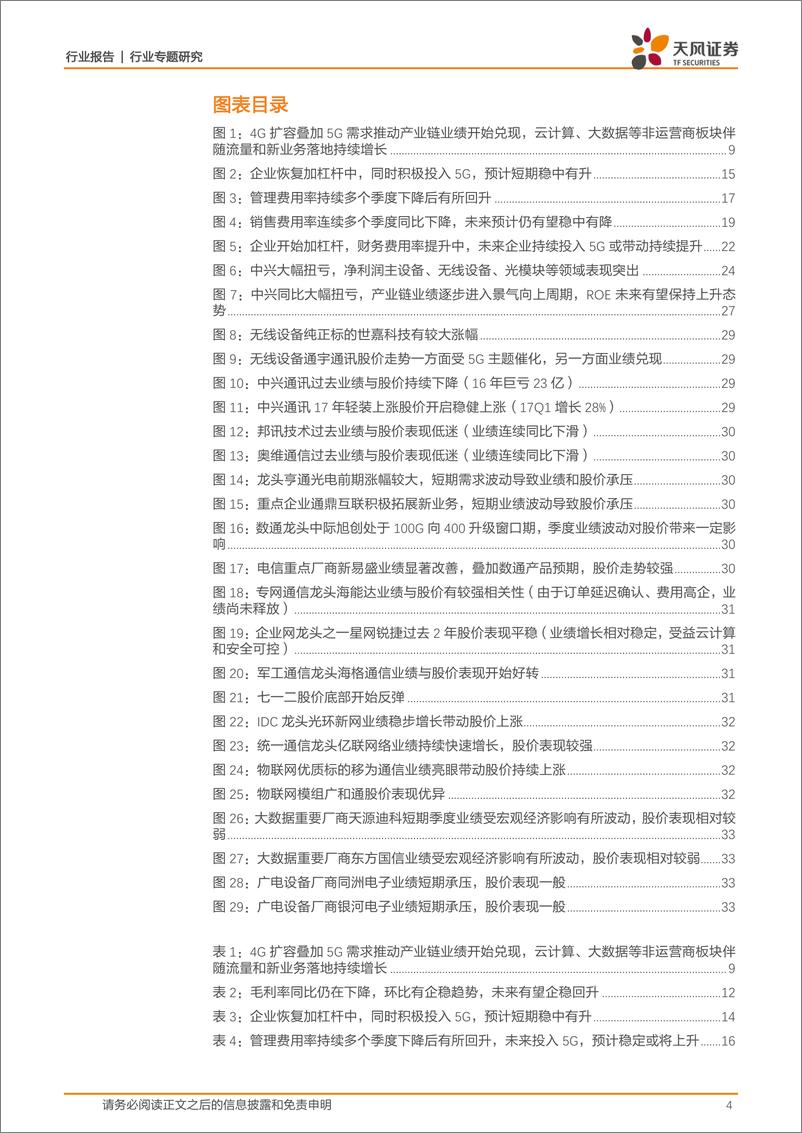 《通信行业：Q3整体延续向上趋势，产业链逐渐进入5G景气向上周期-20191104-天风证券-37页》 - 第5页预览图