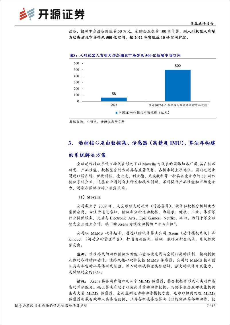 《机械设备行业点评报告-动作捕捉：人形机器人数据采集利器-241230-开源证券-13页》 - 第7页预览图