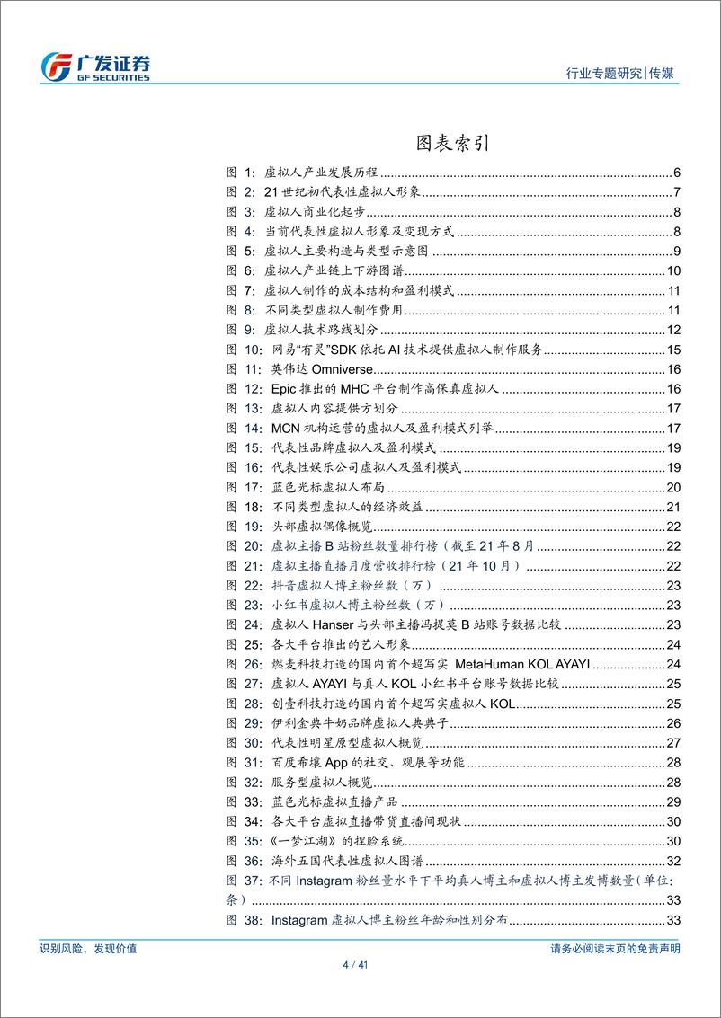 《广发证券-传媒行业元宇宙系列报告之虚拟人产业：应用场景不断延展，商业化加速-41页》 - 第4页预览图