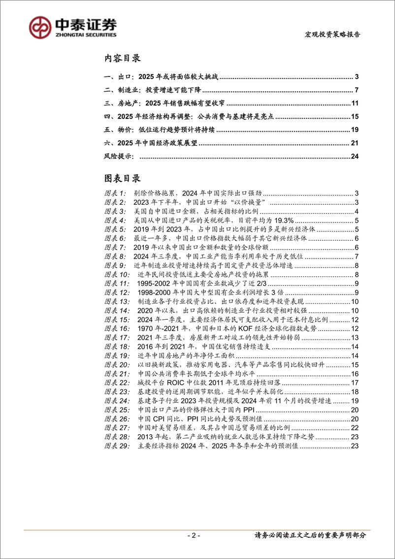 《2025年中国经济展望：聚焦最终需求-241223-中泰证券-25页》 - 第2页预览图