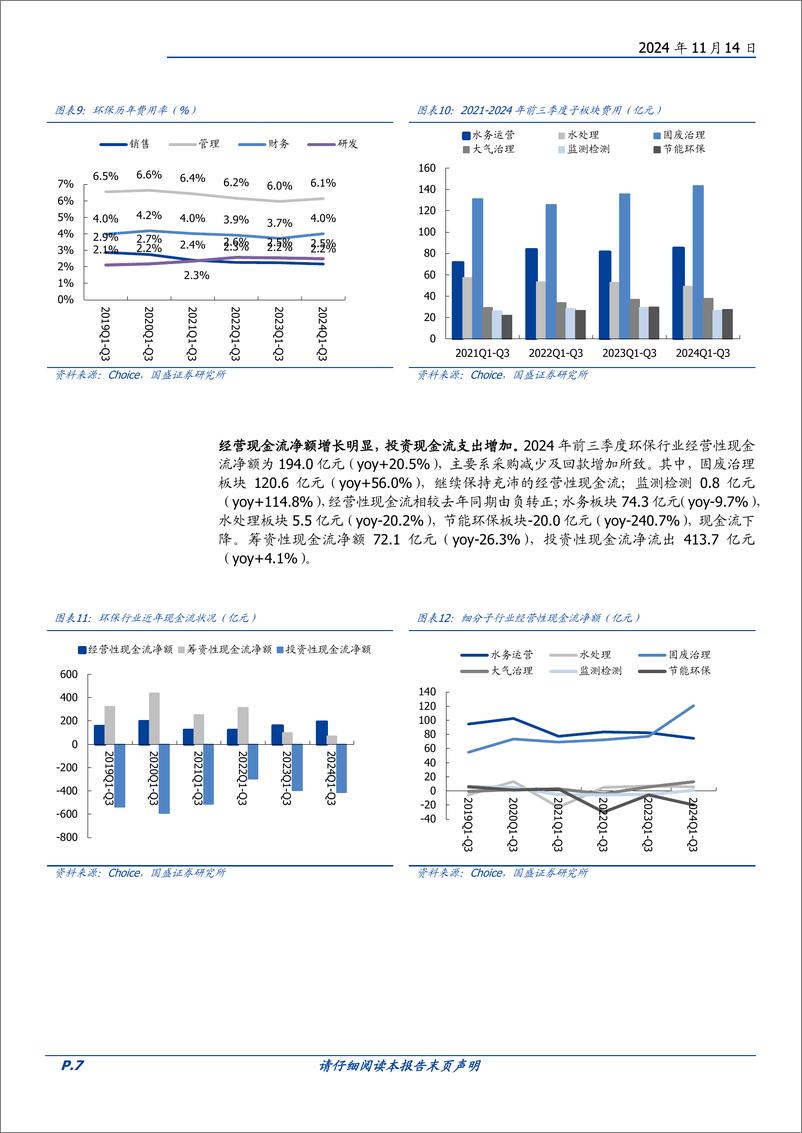 《环保行业2024三季报总结：业绩短期承压，风物长宜放眼量-241114-国盛证券-23页》 - 第7页预览图