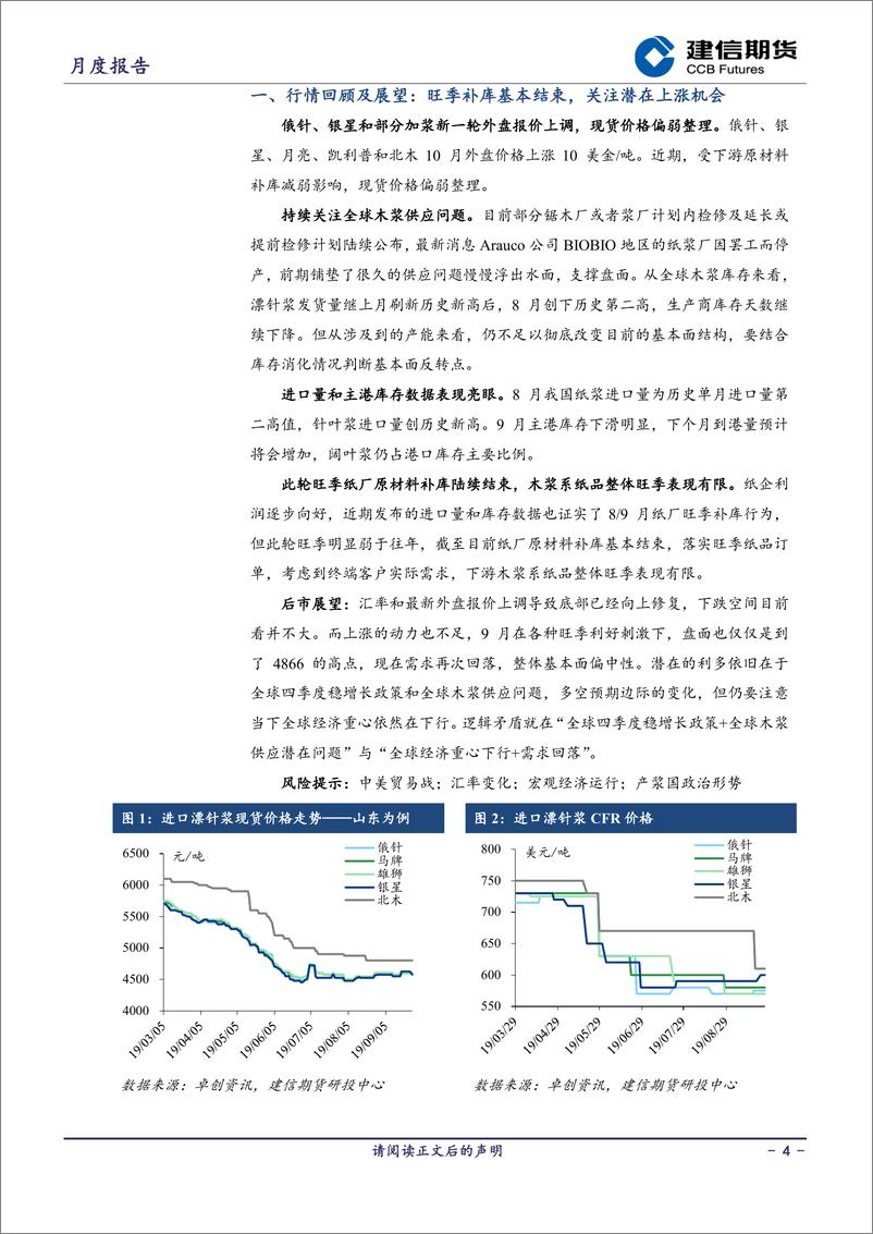 《纸浆月报-20191009-建信期货-12页》 - 第5页预览图