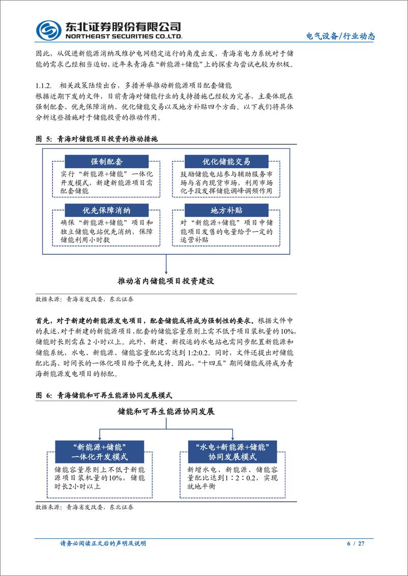 《电气设备行业：政策逐渐清晰，新能源发电侧储能有望加速-20210207-东北证券-27页》 - 第6页预览图