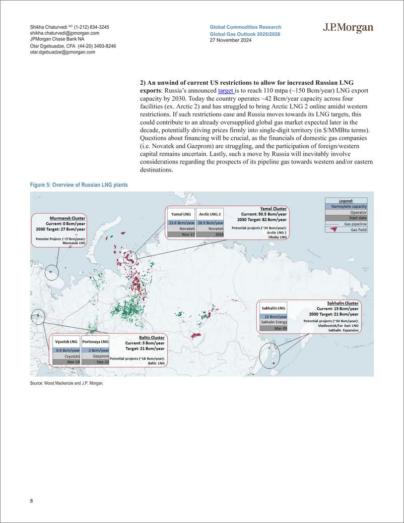 《JPMorgan-Global Gas Outlook 20252026 A tighter balance until supply ...-111861078》 - 第8页预览图