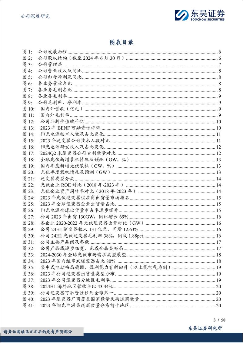 《阳光电源(300274)深耕光储沉淀深厚，品牌技术铸就龙头地位-240909-东吴证券-50页》 - 第3页预览图