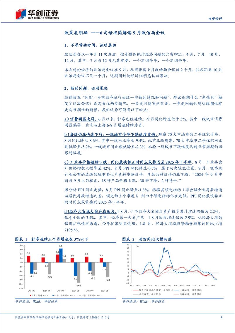 《【宏观快评】6句话极简解读9月政治局会议：政策底明确-240926-华创证券-11页》 - 第4页预览图