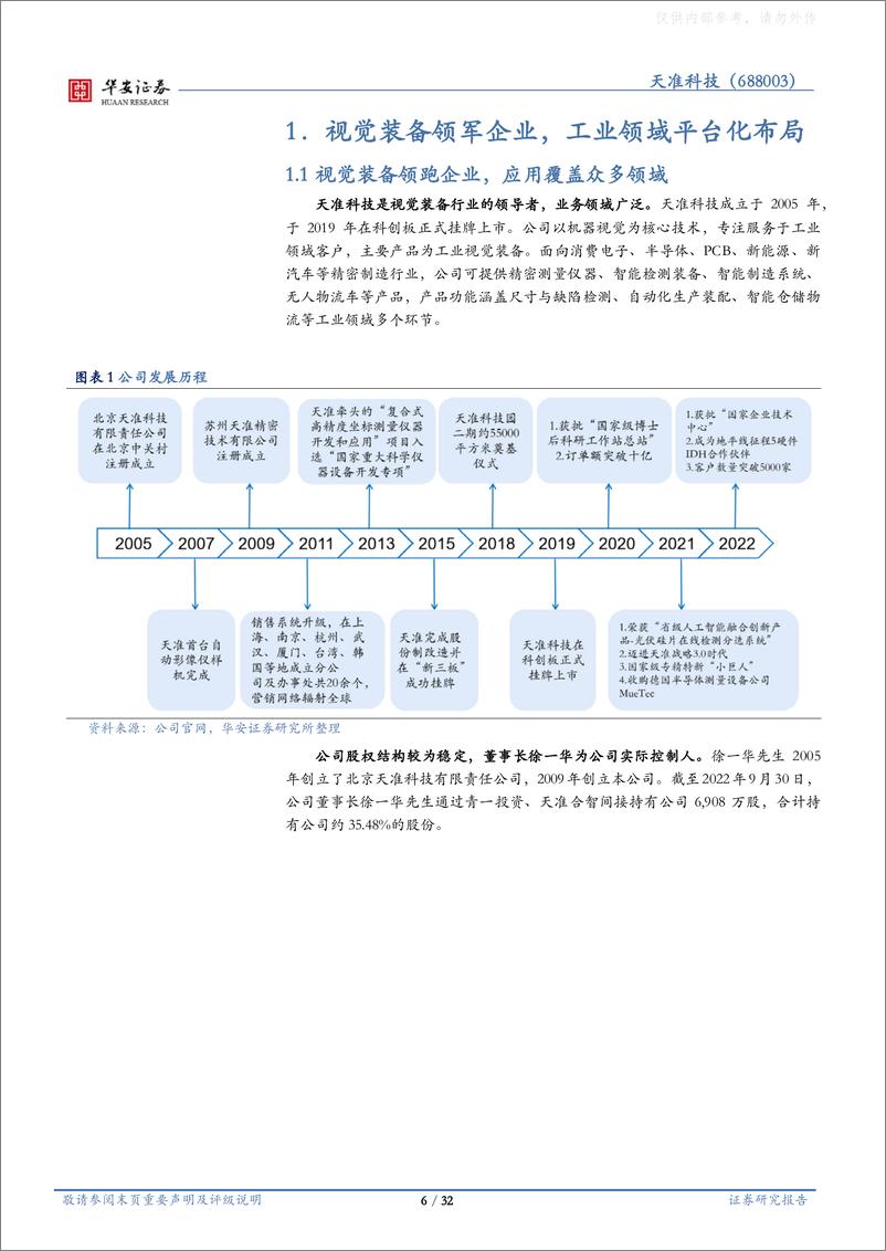 《华安证券-天准科技(688003)机器视觉工业平台化布局，泛半导体领域有望持续突破-230411》 - 第6页预览图