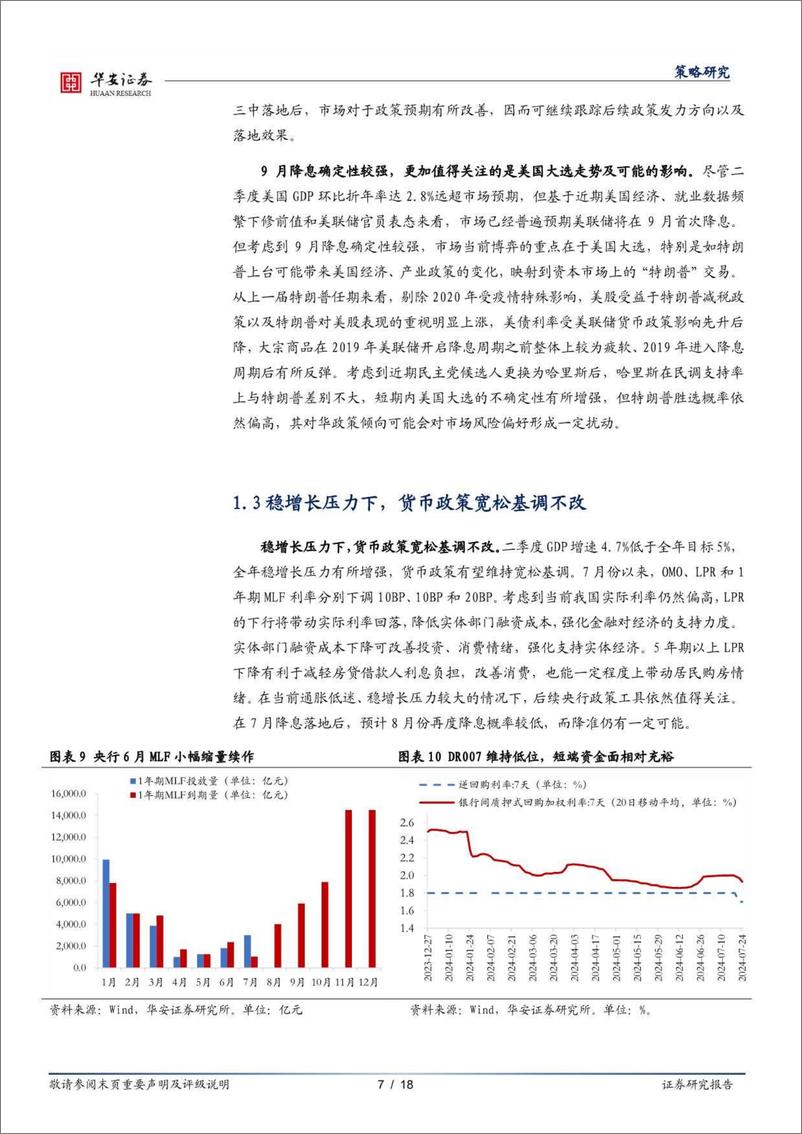 《策略研究：耐心等待春风起，围绕“确定性”布局-240728-华安证券-18页》 - 第7页预览图