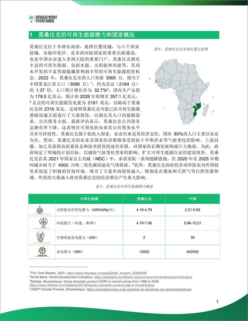 《非洲可再生能源投资简报——莫桑比克》 - 第2页预览图