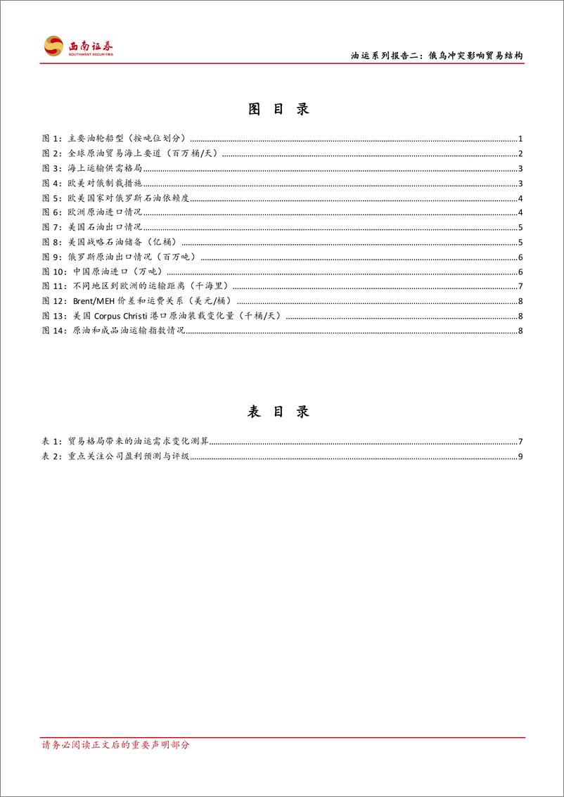 《交通运输行业油运系列报告二：俄乌冲突影响贸易结构，催生新石油运输需求-20230804-西南证券-15页》 - 第4页预览图