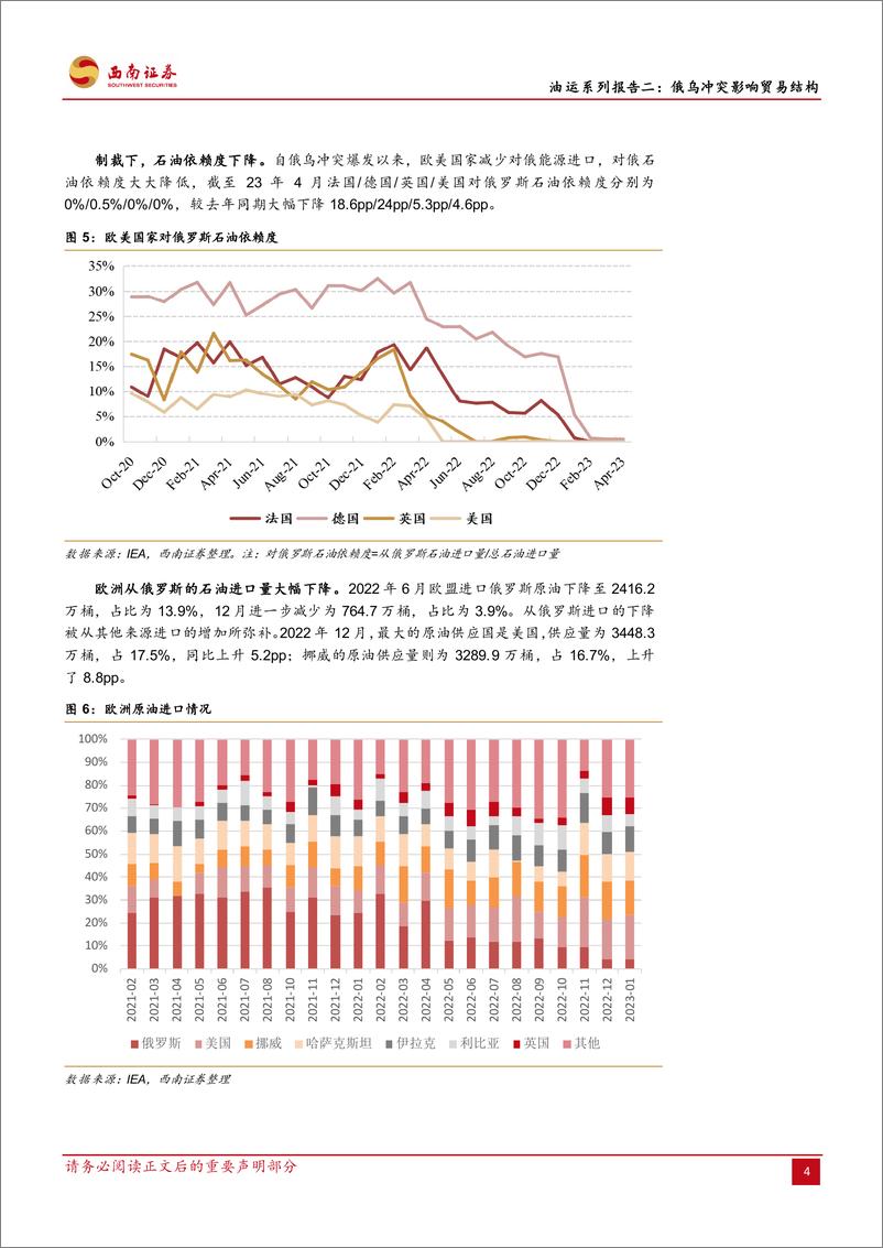 《交通运输行业油运系列报告二：俄乌冲突影响贸易结构，催生新石油运输需求-20230804-西南证券-15页》 - 第8页预览图