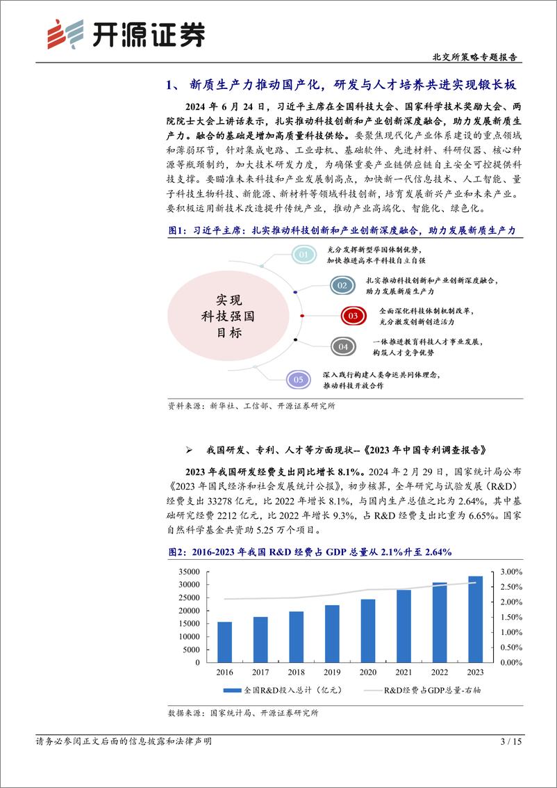 《北交所策略专题报告：科技创新和产业创新深度融合助力“锻长板”，北交所新质生产力再梳理-240630-开源证券-15页》 - 第3页预览图