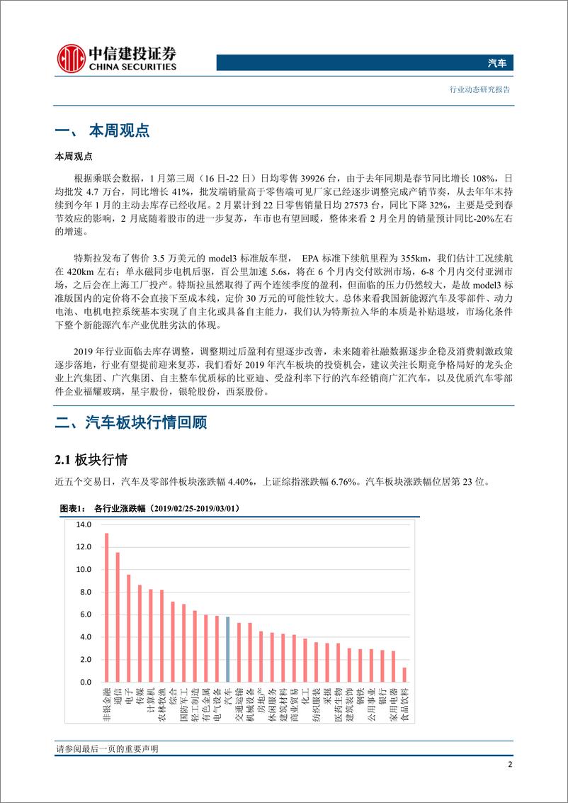 《汽车行业：特斯拉发布标准版model3或引发鲶鱼效应，2月批发销售量稳步提高-20190306-中信建投-12页》 - 第4页预览图