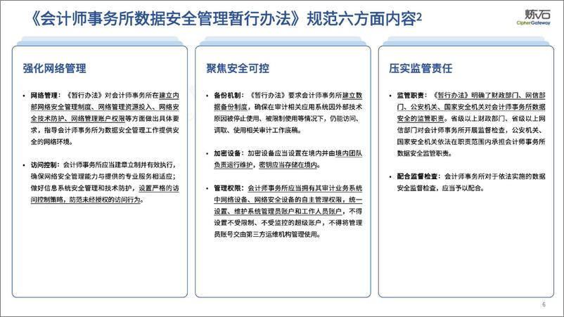 图解 财政部、网信办《会计师事务所数据安全管理暂行办法》-炼石网络-2024.5-70页 - 第6页预览图