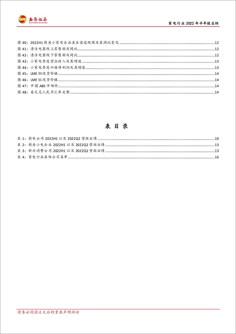 《西南证券：家电行业2022年半年报总结：逆境方显龙头本色，盈利加速修复》 - 第4页预览图