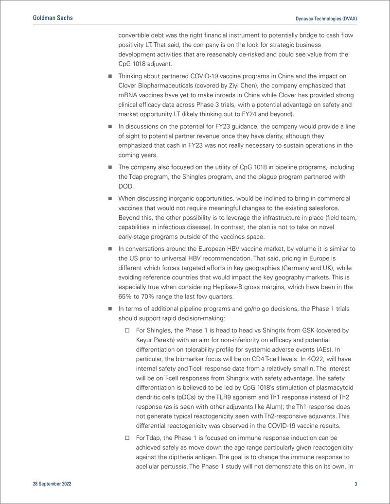 《Dynavax Technologies (DVAX Management Meeting Highlights Vaccine Products and Pipeline; Maintain Buy; $24 Price Target》 - 第4页预览图