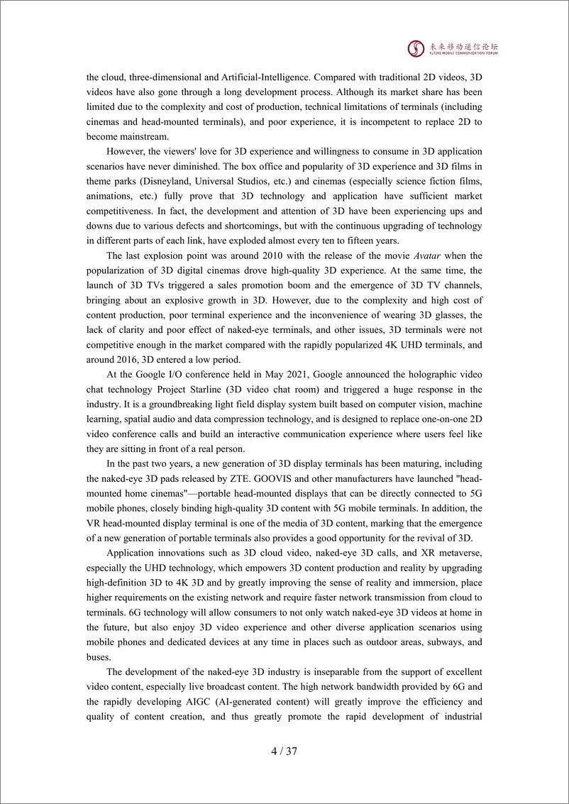 《2024全球6G技术大会-1_6G “未来电视”视频应用场景需求-英文》 - 第5页预览图