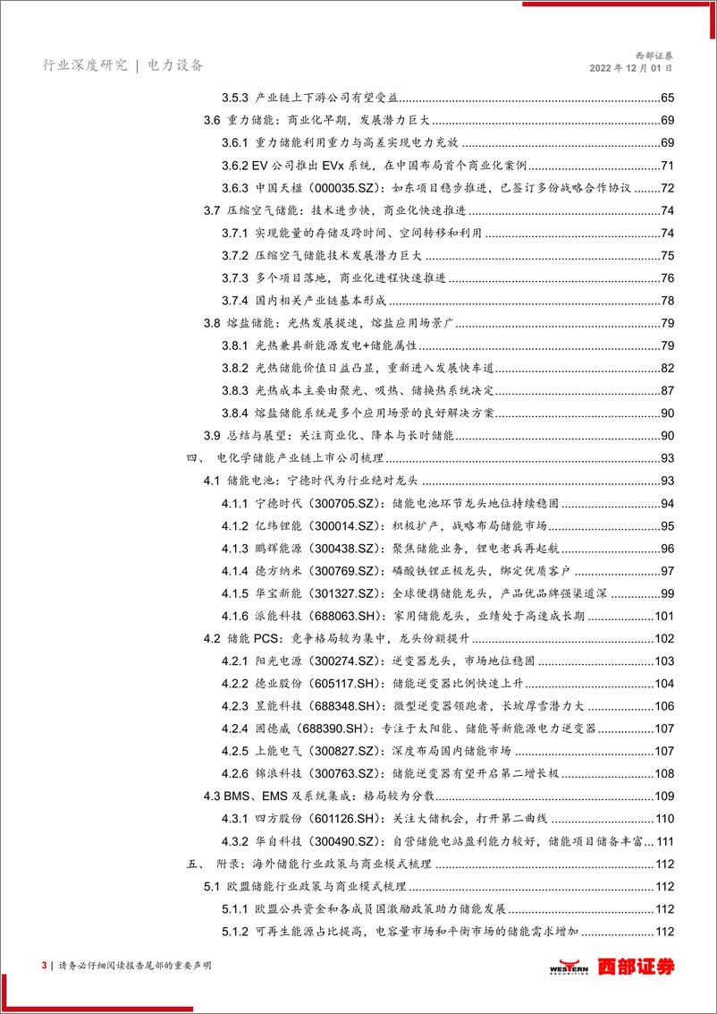 《储能行业深度报告：行业东风将至，新型储能其兴可待-20221201-西部证券-137页》 - 第4页预览图