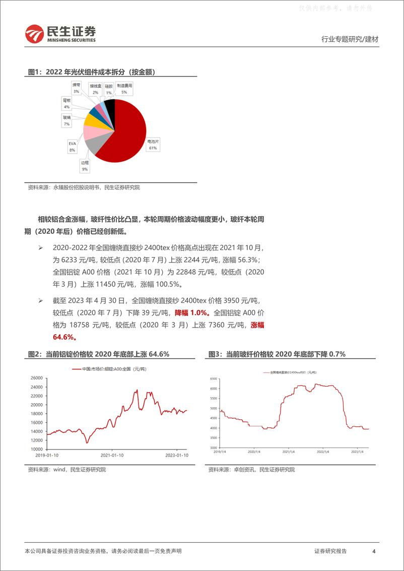 《民生证券-玻纤行业专题报告：光伏边框篇-玻纤新应用，大道宽又阔-230530》 - 第4页预览图