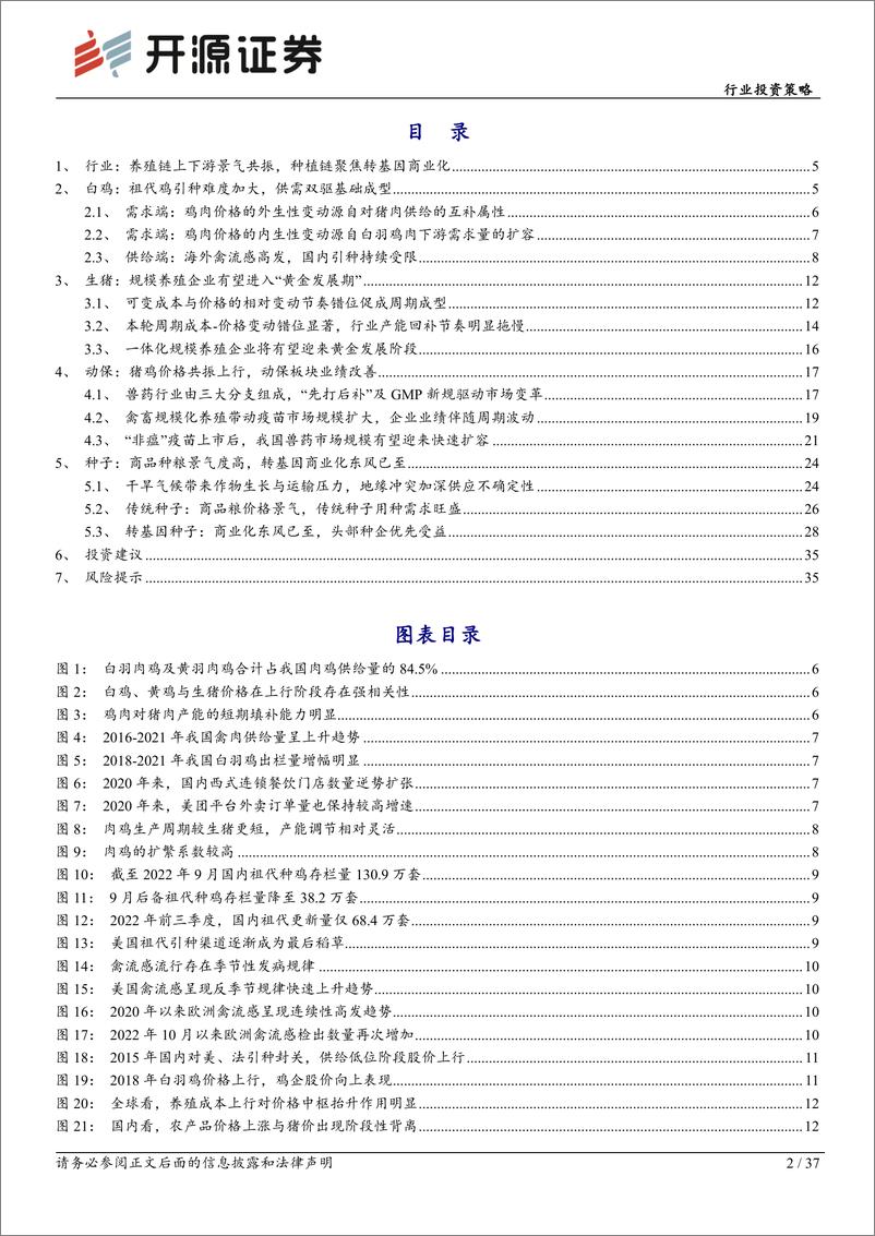 《农林牧渔行业投资策略：养殖链共振上行，转基因箭在弦上-20221202-开源证券-37页》 - 第3页预览图