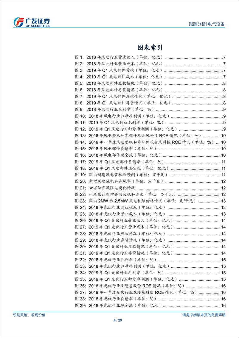 《电气设备行业风电&光伏年报和一季报总结：周期复苏明显，结构分化加剧-20190508-广发证券-20页》 - 第5页预览图