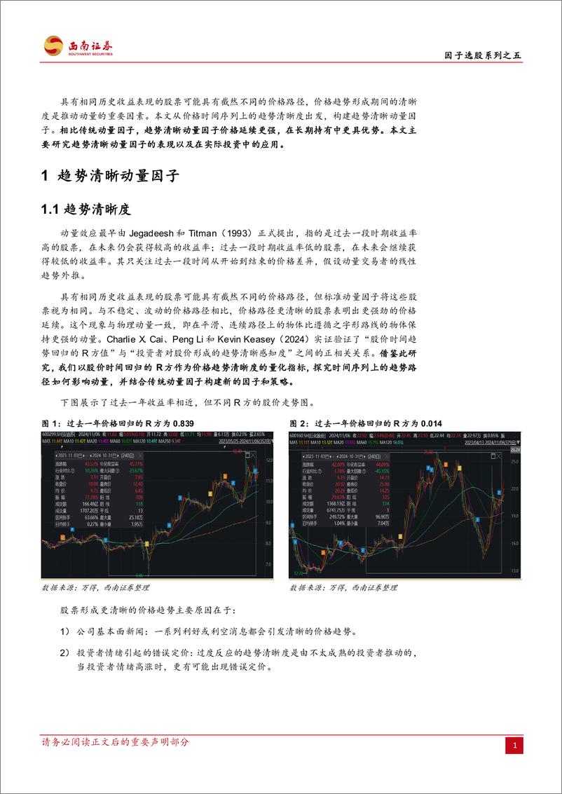 《因子选股系列之五：价格形成路径与趋势清晰度因子-241111-西南证券-21页》 - 第4页预览图