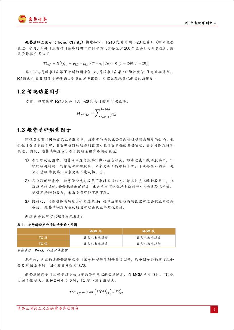 《因子选股系列之五：价格形成路径与趋势清晰度因子-241111-西南证券-21页》 - 第5页预览图