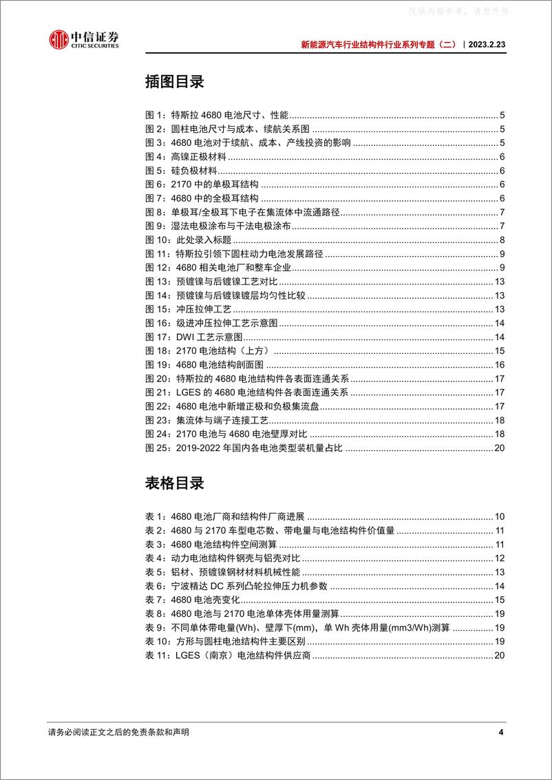 《中信证券-新能源汽车行业结构件行业系列专题(二)，4680动力电池结构件：空间、工艺、格局与投资机会-230223》 - 第4页预览图