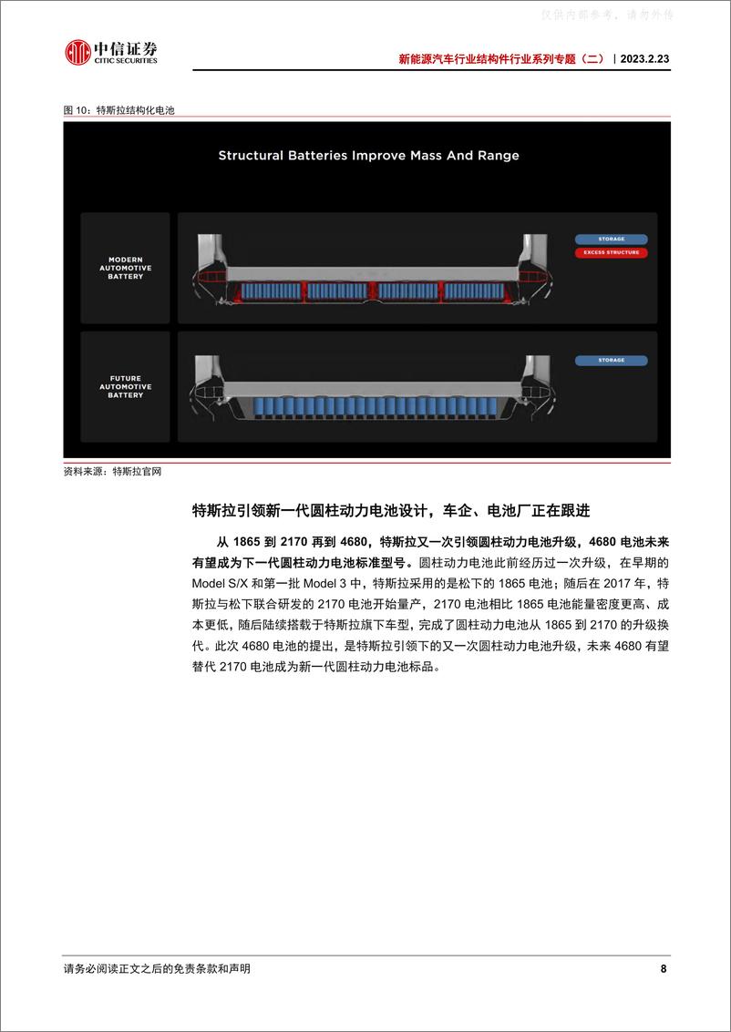 《中信证券-新能源汽车行业结构件行业系列专题(二)，4680动力电池结构件：空间、工艺、格局与投资机会-230223》 - 第8页预览图