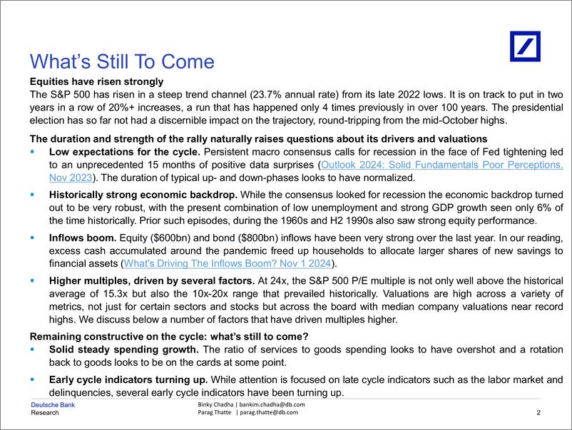 《Deutsche Bank-Asset Allocation Outlook 2025 Whats Still To Come-111795394》 - 第3页预览图