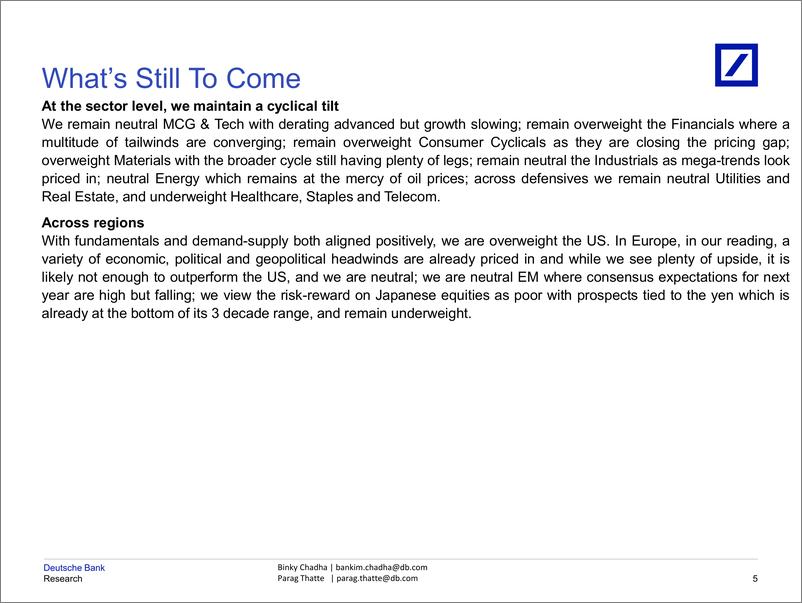 《Deutsche Bank-Asset Allocation Outlook 2025 Whats Still To Come-111795394》 - 第6页预览图