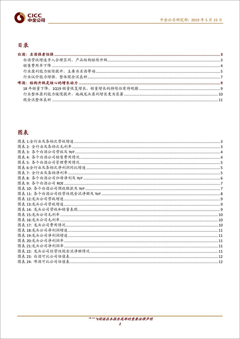 《食品饮料行业：白酒名酒需求持续强劲，啤酒艰难升级-20190515-中金公司-14页》 - 第3页预览图