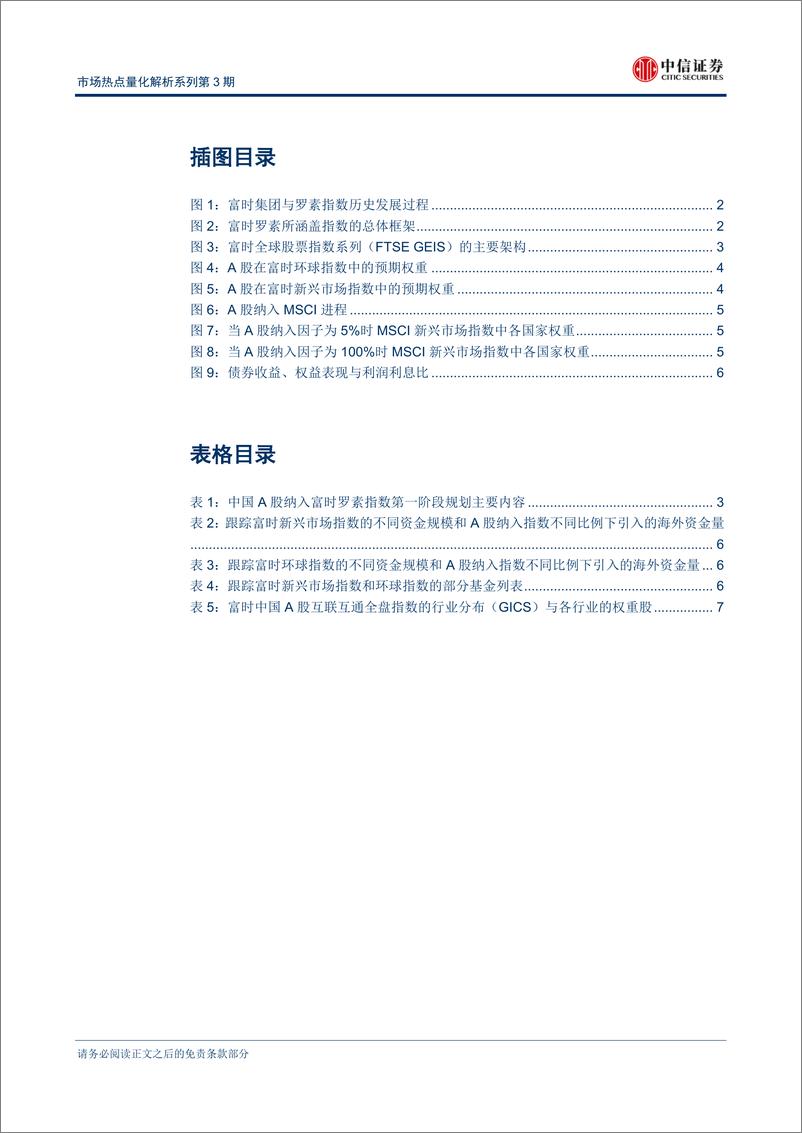 《中信证2018092中信证券市场热点量化解析系列第3期：A股纳入富时罗素，加速融入全球指数体系》 - 第3页预览图