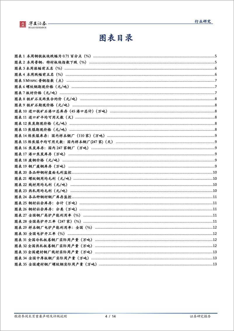 《钢铁行业周报：库存加速去化，钢价小幅震荡》 - 第4页预览图