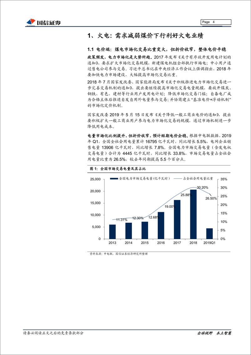 《电力行业2019年中期投资策略：火电业绩快速修复，水电防御价值明显-20190621-国信证券-29页》 - 第5页预览图