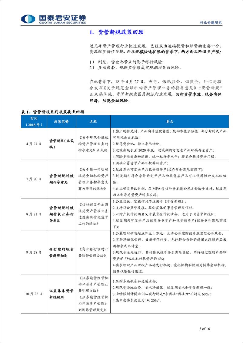 《综合金融行业资管新规周年回顾专题报告：非标需求仍在，竞合时代分化加剧-20190609-国泰君安-16页》 - 第4页预览图