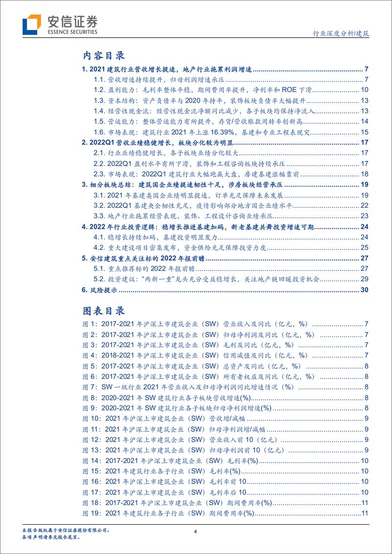 《建筑行业深度分析：2021年营收加速增长，地产拖累利润增速，基建龙头2022年业绩提速可期-20220505-安信证券-32页》 - 第5页预览图