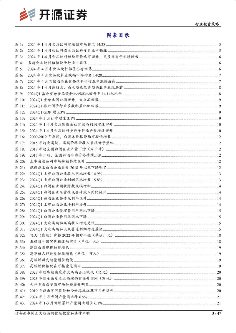 《开源证券-食品饮料行业投资策略：白酒势能不减， 大众品枯木逢春》 - 第3页预览图