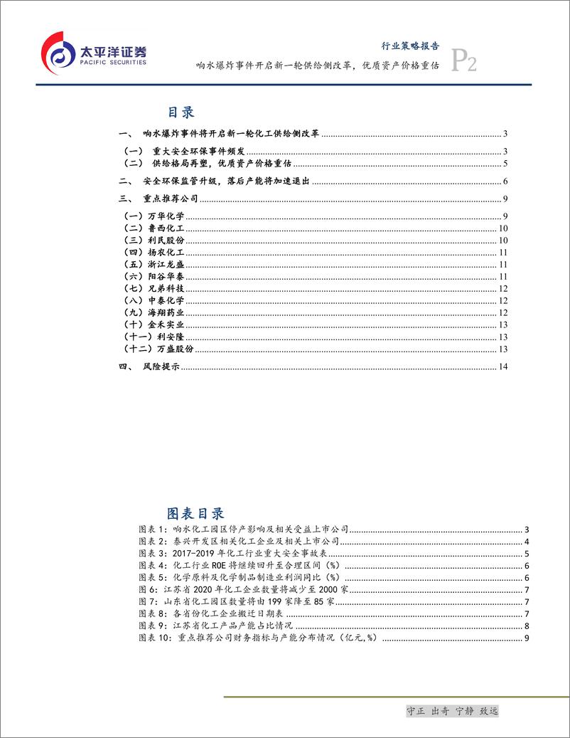 《化工行业：响水爆炸事件开启新一轮供给侧改革，优质资产价格重估-20190408-太平洋证券-17页》 - 第3页预览图